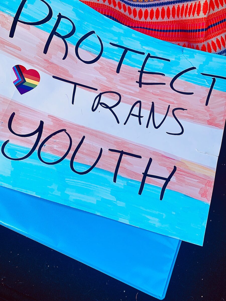Protest,Sign,,Says,Protect,Trans,Youth